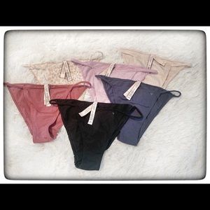 NWT Victoria’s Secret 6 or. string bikinis size M
